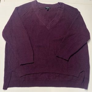 Express Purple Oversized Comfy Sweater - large